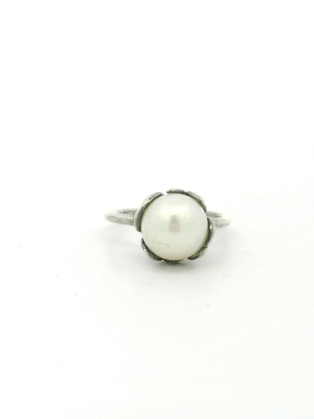 Tiffany & Co Paloma Picasso Olive Leaf Pearl Ring - Size 6
